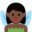 woman fairy, dark skin tone